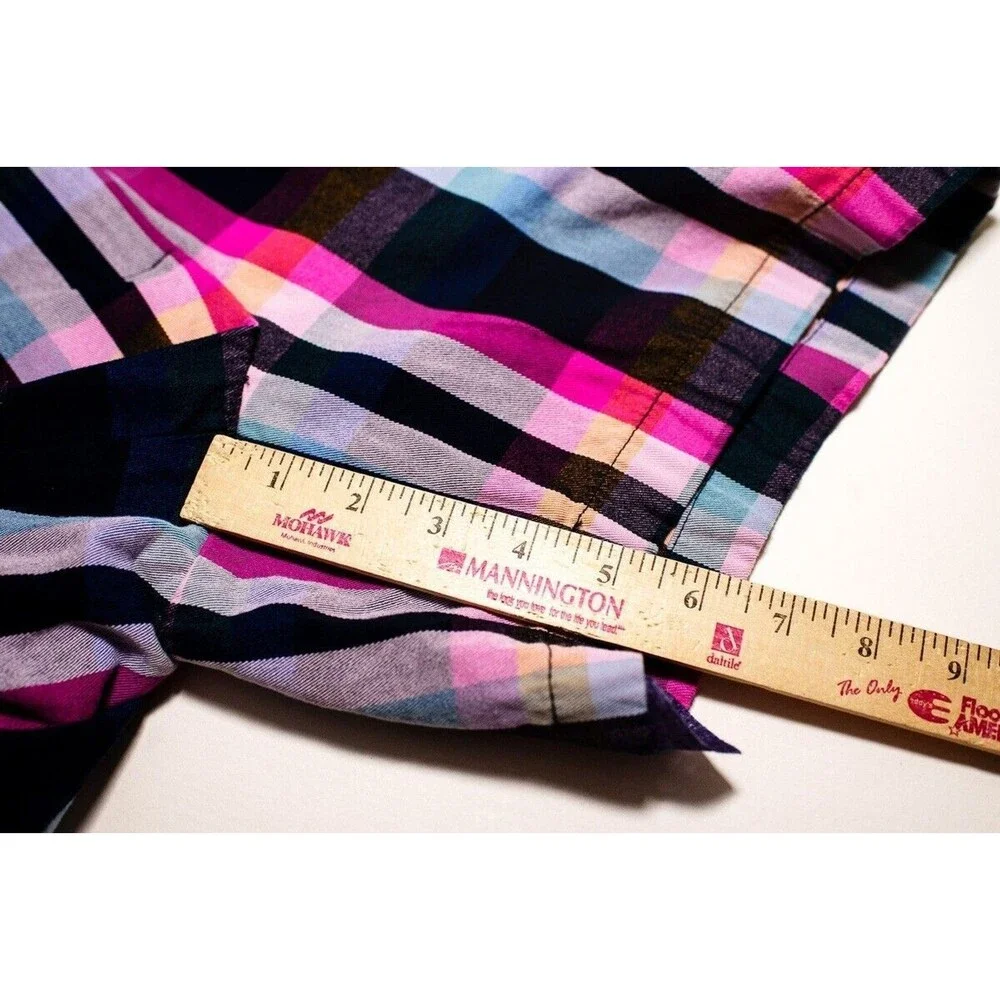 J Crew 8 plaid bright shorts colorful Re-imagined cotton